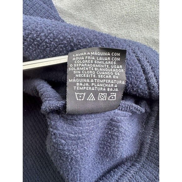 Starter Pullover Sweatshirt Blue Y2K Ribbed Knit 1/4 Zip Men's Large Long Sleeve - Picture 6 of 8